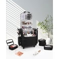 thumbnail image 2 of Estuche de maquillaje Relavel Rolling con 6 bolsas de maquillaje transparentes, 2 of 9