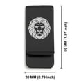 thumbnail image 2 of Stainless Steel Leo Zodiac (Lion) Classic Slim Money Clip Credit Card Holder, 2 of 2