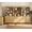 Oak, variant on WAMPAT Modern 71" Tall Bookcase with Cabinets, 3 Columns 5-Tier,Oak