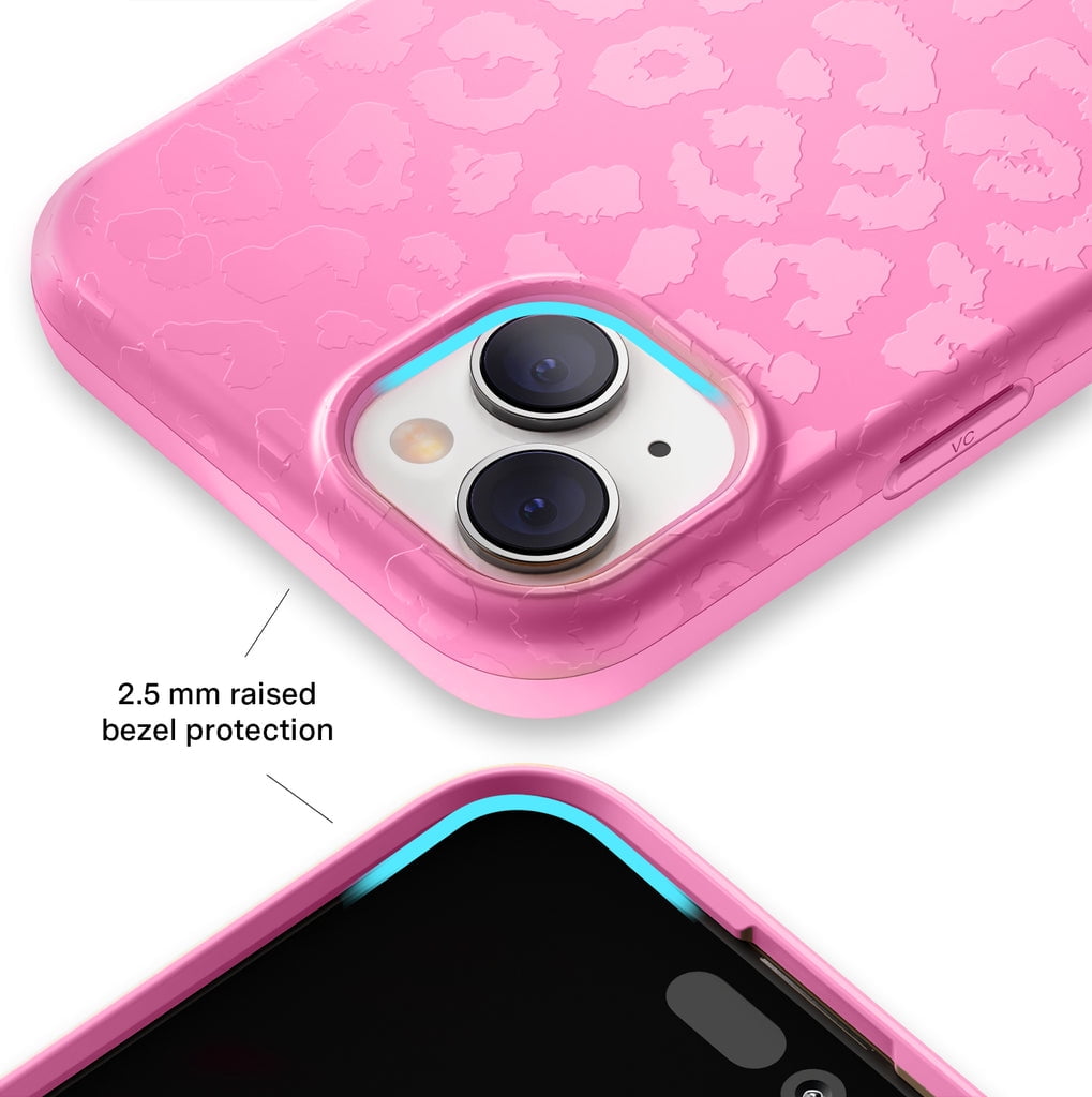 Velvet Caviar iPhone 15 Plus Case MagSafe Compatible - Cute Protective Phone Cases for Women - Hot Pink Leopard