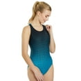thumbnail image 6 of Sporti Checkmate Wide Strap One Piece Swimsuit, High Cut, Unpadded, Athletic (Women’s), 6 of 12
