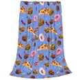thumbnail image 2 of Balery Fastfoods Manta de Felpa Suave y Acogedora – Cobija de Franela Aterciopelada para Cama, Lavable y Cálida para Sofá, Mascotas, Transpirable-60"x50", 2 of 7