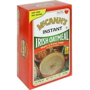 McCann's Maple & Brown Sugar Instant Irish Oatmeal, 15.1 oz (Pack of 12)