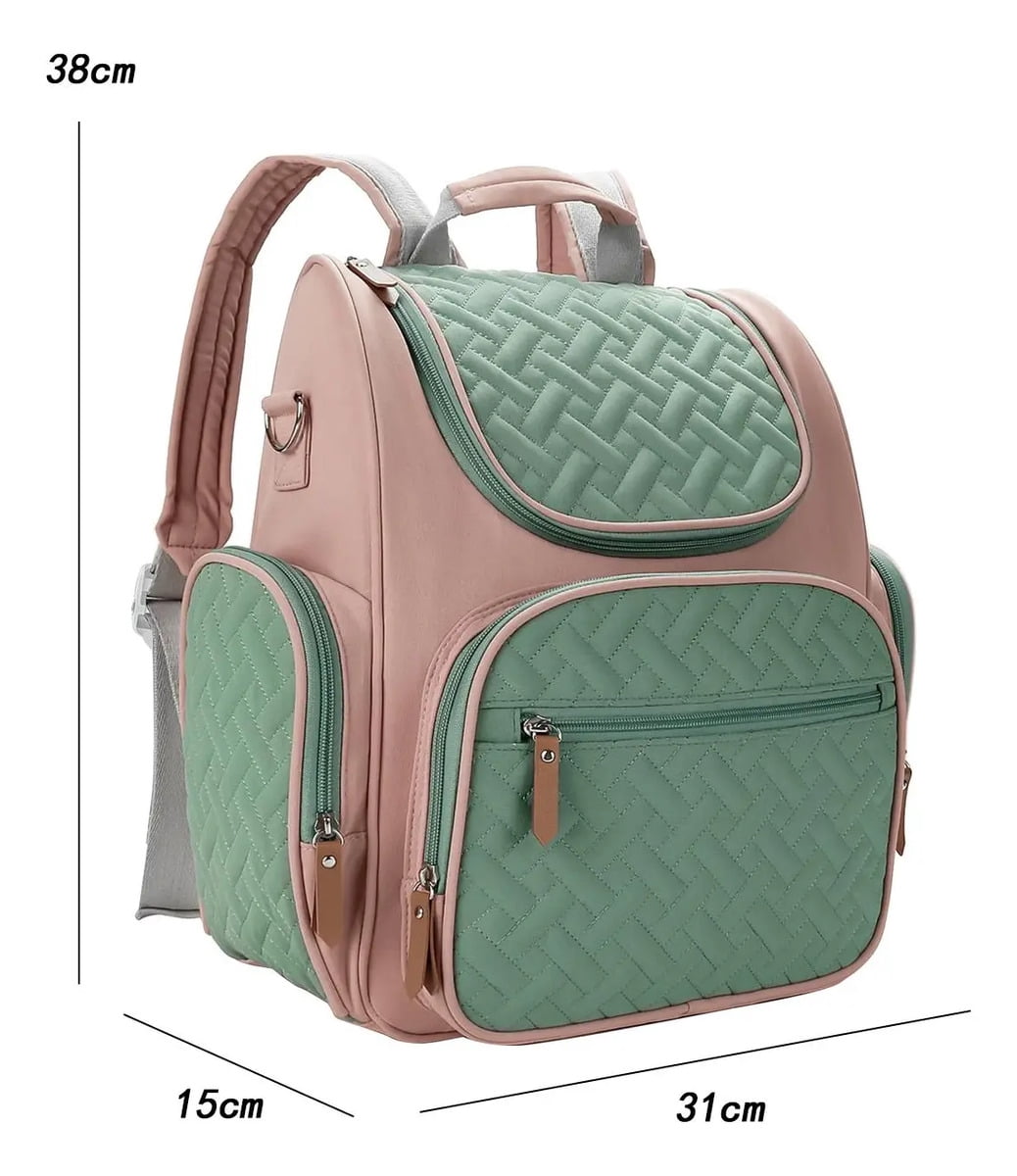 Baby Diaper Bag, Nursing Backpack, Pink