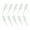White, variant on NANMELX 10pcs Fishing Lure Wobblers Split Tail Lures for Trout Fishing Soft Baits