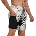 thumbnail image 2 of Honeii Spiders On The Web 1 Print Men's Swim Shorts,Mens Swim Trunks,Breathable Mesh Beach Shorts for Swimming,Surfing, and Beach Activities-XX-Large, 2 of 6