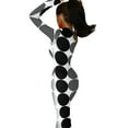 thumbnail image 6 of Monochrome Circles Black and white modern Half Dleeve Split Dress Dress for girls women"s summer clothing, 6 of 6