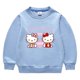 thumbnail image 3 of Hello Kitty ropa para niños estampado de dibujos animados niñas dulce cuello redondo manga larga Sudadera con capucha suéter bebé estudiante Casual Top de algodón, 3 of 5
