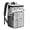 Black-54, variant on Explore Travel Cooler Backpack, Vintage Paris Style, Insulated Leakproof Bag with Beach Girl and Holiday Theme for Trips and Adventures