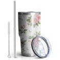 thumbnail image 2 of 30oz Pioneer Flower Tumblers Stainless Steel Tumbler with Lid and Straw,Vacuum Insulated Double Wall Travel Tumbler Cups Mug with Cleaning Brush for Coffee,Tea, 2 of 7