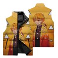 thumbnail image 3 of Nueva chaqueta sin mangas con estampado 3D de Demon Slayer para hombre para otoño e invierno, resistente al viento, cálida y cómoda, 3 of 5