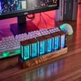 thumbnail image 1 of MesaSe Elevate Your Bedroom Decor with ‘s Nixie Tube Clock- Easy Alarm and Time Display., 1 of 5