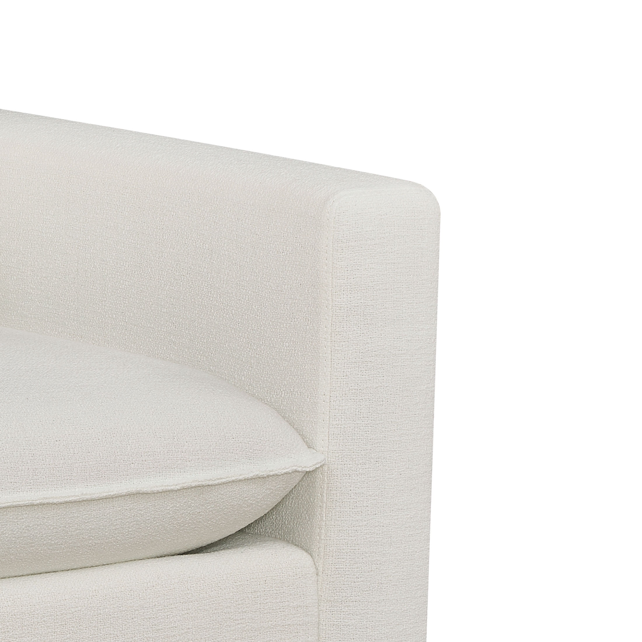 Better Homes and Gardens Weston Cloud Swivel Accent Chair, White