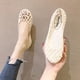 thumbnail image 2 of Zapatos de gelatina Baotou de moda de estilo coreano, Sandalias planas transpirables huecas de verano para mujer, 2 of 6