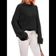 thumbnail image 3 of Suéteres de Cuello Redondo para Mujer, Conjuntos de Otoño, Suéteres de Punto con Cuello Redondo y Abertura Lateral, Tops de Moda. Negro XL, 3 of 10