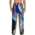 thumbnail image 3 of Xecao Astronaut in Outer Space Men's Straight Lounge Pajama Pants: The Ultimate in Comfortable Sleepwear, 3 of 9