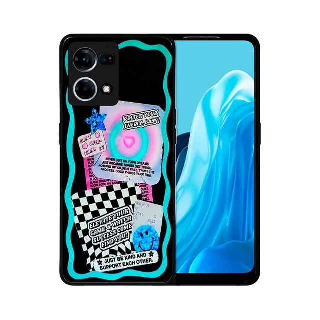 Funda de Vidrio Templado Glass Fashion para Oppo Reno 7 4G