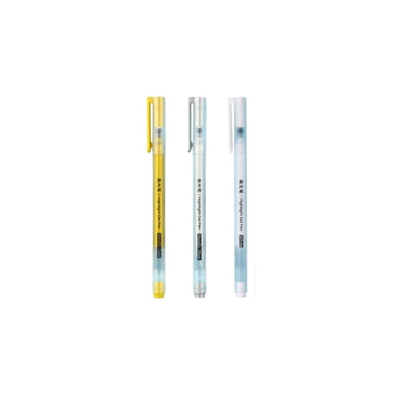 Ywmsfl 1 Set Metallic Gel Pen Gold Silver White Quick-Dry Paint Marker for Black Paper Art, Card Making & Scrapbooking