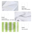 thumbnail image 4 of Dailycode Kitchen Wash Cloths with Hanging Loops Absorbent Absorbent Quick Drying Hand Towels, 2 Pack, Apple Green and White Stripes, 4 of 7