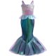 thumbnail image 4 of Vestido de princesa Ariel para niñas, disfraz de cola de sirena para carnaval, cumpleaños, Halloween, ropa de fiesta, novedad de 2023, 4 of 5