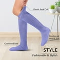 thumbnail image 2 of 1Pair Slouch Socks Women Knit Knee High Boot Long Sock Cotton Tube Scrunch Sock for Women, 2 of 7
