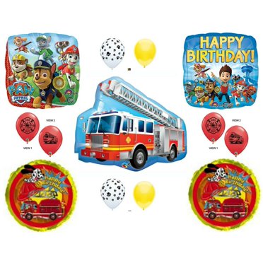 Paw Patrol Pups Chase Rubble Marshall Birthday Party Supplies Balloons Set Bouquet Decorations