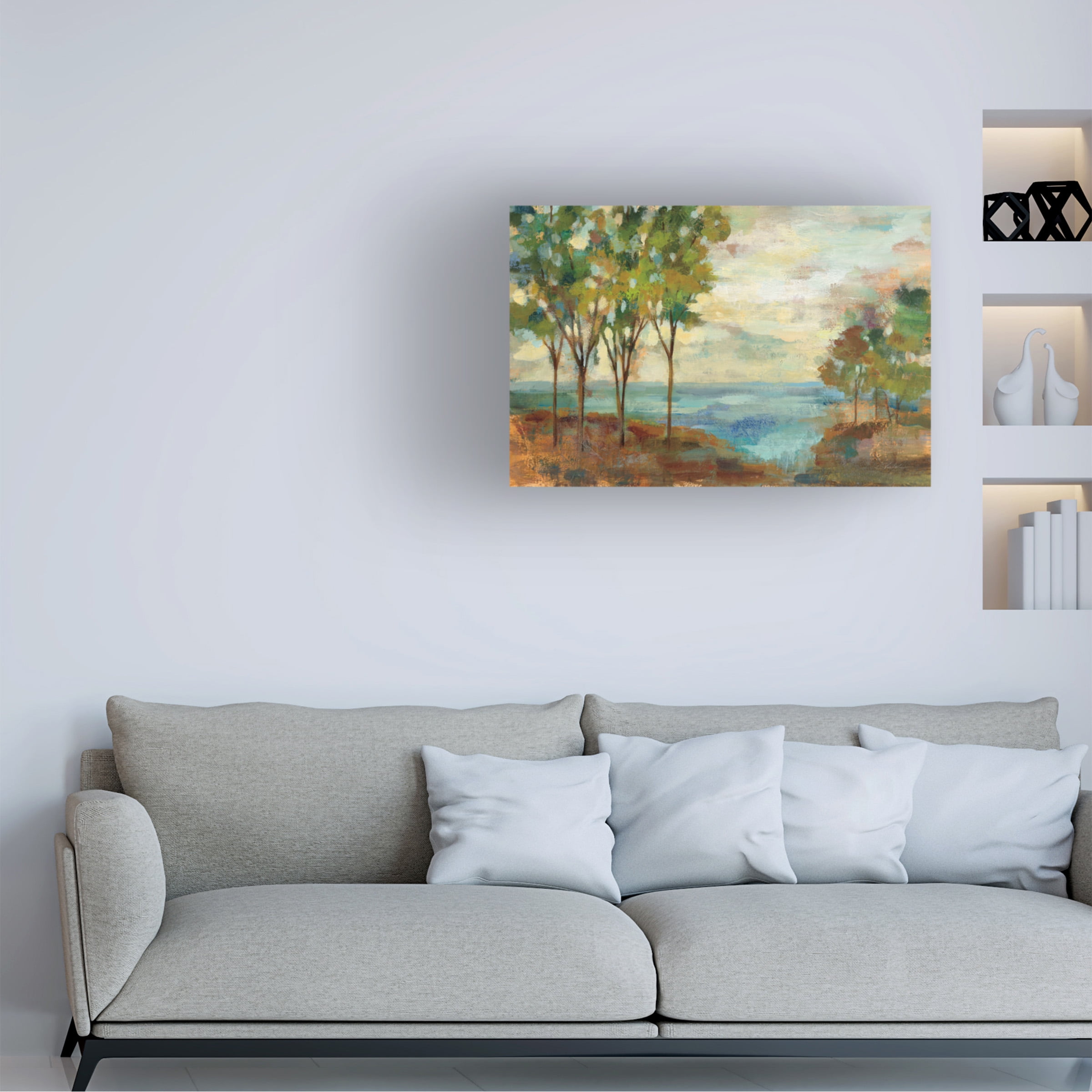 Trademark Fine Art 'View of the Lake' Canvas Art by Silvia Vassileva