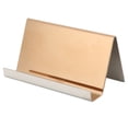 thumbnail image 2 of Business Card Holder, Easy Cleaning Durable Neat Stable Sturdy Simple Multipurpose Practical Business Card Stand  For Hotel For Restaurant For Office Rose Gold, 2 of 8