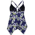 thumbnail image 3 of Firpearl Women's Tankini Swimsuits Modest Flowy Crossback Plus Size Bathing Suit Top, 3 of 4