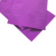 thumbnail image 5 of Bolsas con cierre hermético resellables de pie, de 3,55 mil de grosor, con lámina de aluminio morada esmerilada, 100 unidades, para embalaje con cierre hermético, 5 of 5