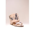 thumbnail image 5 of Cecelia New York AIDEN Slide Sandal Butterfly Blush Open Toe High Heel Mules (Butterfly, 7), 5 of 6