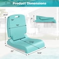thumbnail image 3 of Gymax 2PCS Poolside Chairs for Edge of Pool Foldable Outdoor Pool Chair Green, 3 of 10