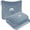 Grayish Blue Long, variant on BlueHills Premium Soft Travel Blanket Pillow Airplane Throw 2-Pack -Black