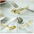 thumbnail image 4 of 2 soportes para palillos de metal con forma de perro, soporte para cucharas y tenedores., 4 of 7