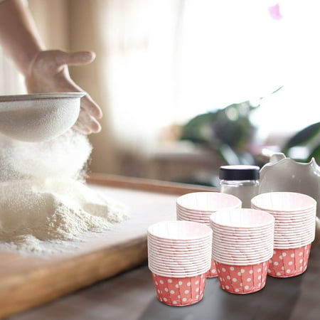 

VKEKIEO Large Flanged Cake Cups Multicolor Baking Desserts High Temperature Cake Cups