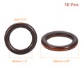 thumbnail image 2 of Unique Bargains 10Pack 50mm Natural Wood Rings, 8mm Thick Solid Wooden Circles for DIY Crafts, 2 of 6