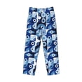 thumbnail image 2 of Vsdgher Evil Eye Print Mens Pajama Pants Sleep & Lounge Pants, PJ Bottoms With elastic waistb and Pockets, 2 of 5