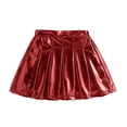 thumbnail image 4 of ATOGUTA Girls' Skirt Shiny Dance Party Casual A-Line Skirts Soft Skorts Fashion Clothes Size 4T-15. Red, 4 of 6