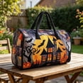 thumbnail image 6 of Unisex Boho Quilted Weekender Bag, Large Hippie Van Quilted Duffle Bag, Free-Spirited, Ready to Wander, Carry-On Luggage for Gym, Yoga, Weekend Trips, 6 of 6