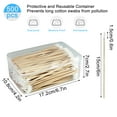 thumbnail image 2 of 500 Pcs Long Cotton Swabs For Hard-to-reach Area Cleaning, 6 Inch Gun Cleaning Swabs In A Storage Box, 2 of 5