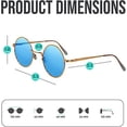 thumbnail image 2 of Sunny Pro Retro Round Sunglasses Small Colored Lens Hippie John Lennon Glasses, 2 of 7