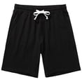 thumbnail image 2 of pstuiky Pantalones cortos para hombre, Pantalones cortos casuales holgados de verano para hombre, pantalones cortos deportivos con cordón, pantalones cortos capri para hombre, 2 of 6