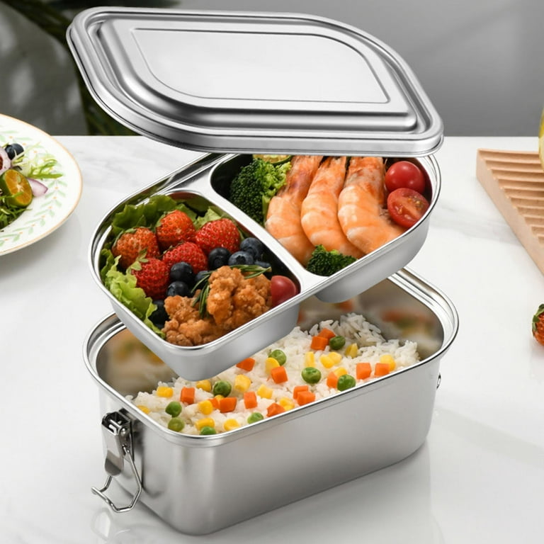 Bento Box Lunch Box Food Container With Utensil Set, Leak-proof Lunch Box  Bento Box For Outdoor Camping Picnic School Fishing - Temu