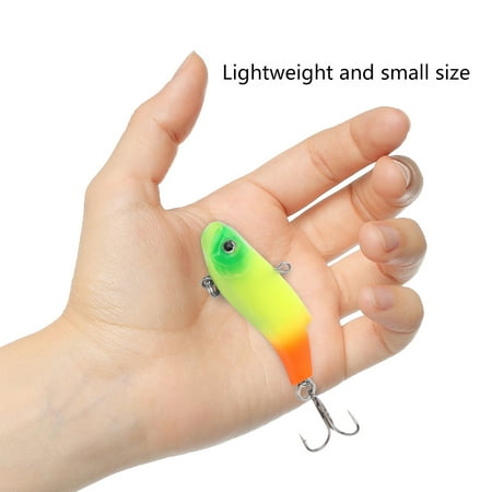 Sarapandan HENG JIA 7CM Vivid Soft Lures Artificial Minnow Fishing Bait with Hooks(D)