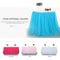 thumbnail image 2 of Mistaha Handmade Tulle Table Skirt Tablecloth Decorative Tableware Cloth for Rectangle or Round Table Home, 2 of 8