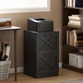 thumbnail image 2 of HOMCOM 2 Drawer File Cabinet, Filing Cabinet Fits Letter/A4 Size, Black, 2 of 10