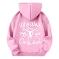 thumbnail image 3 of YOUYEDIAN Why Walk Hoodies for Girls Cute Graphic Sweatshirt Long Sleeve Fall Winter Pullover Tops Pink 4-5 Years, 3 of 3