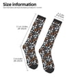 thumbnail image 5 of Fotbe Colorful Screws print Women's Men's Novelty Crew Socks Cotton Socks Knee High Socks for Walking,Running,Nurses,Pregnancy, 5 of 9