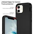 thumbnail image 2 of I-HONVA Compatible with iPhone 12/iPhone 12 Pro Case,3-Layer Military Grade Drop Protection Anti-Slip Bumper Rugged Shockproof Dustproof Protection 6.1 inch Phone Case,Black, 2 of 7
