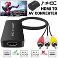 thumbnail image 1 of PEACNNG HDMI to RCA Converter  HDMI to AV Composite Video Audio Converter Adapter, 1 of 8